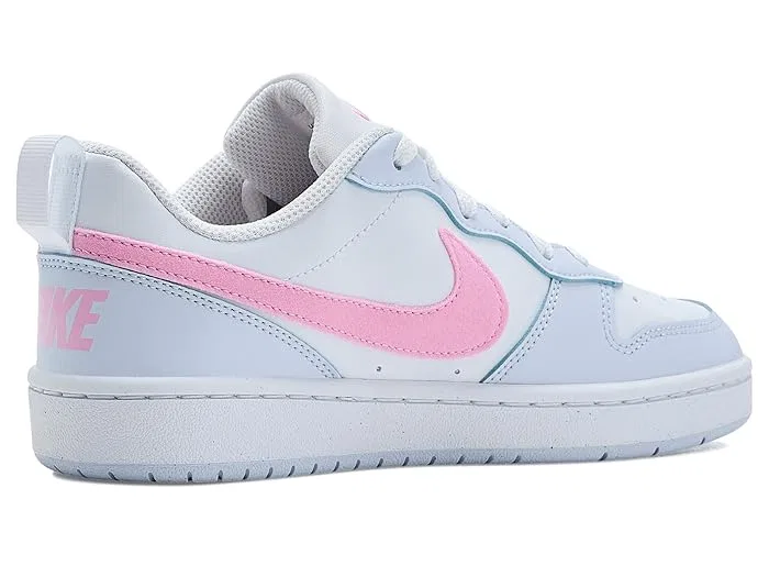 Кроссовки Nike Court Borough Low Essential+ для мальчиков, White/Pink Rise/Football Grey — фото 4