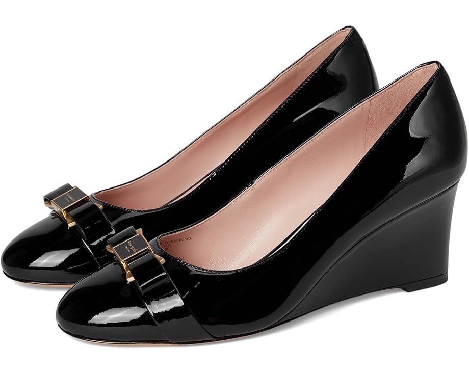 Туфли Kate Spade New York Bowdie Wedge, черный
