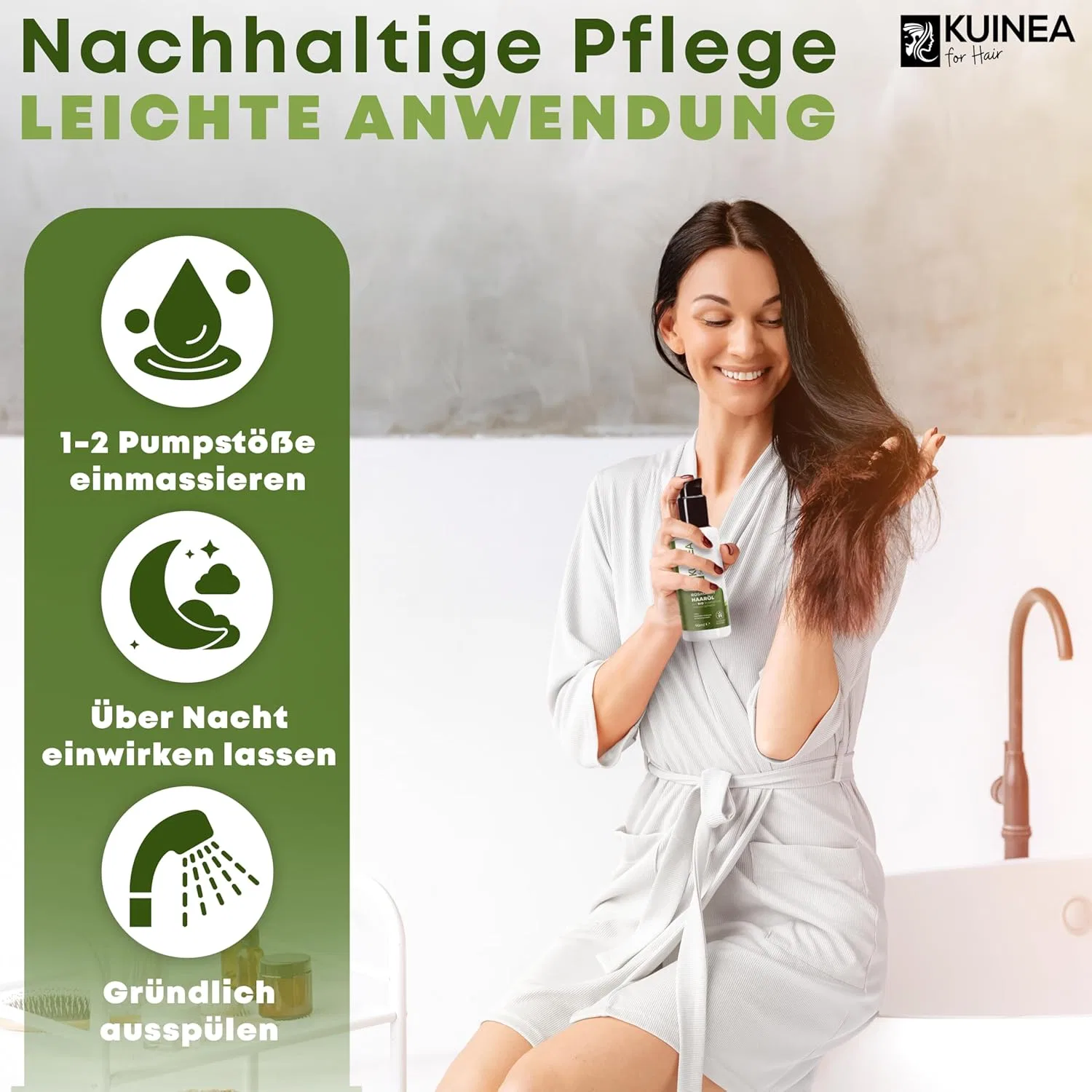 Органическое розмариновое масло KUINEA для волос, 90 мл Kuinea, 90Ml Rosemary Oil Hair — фото 4