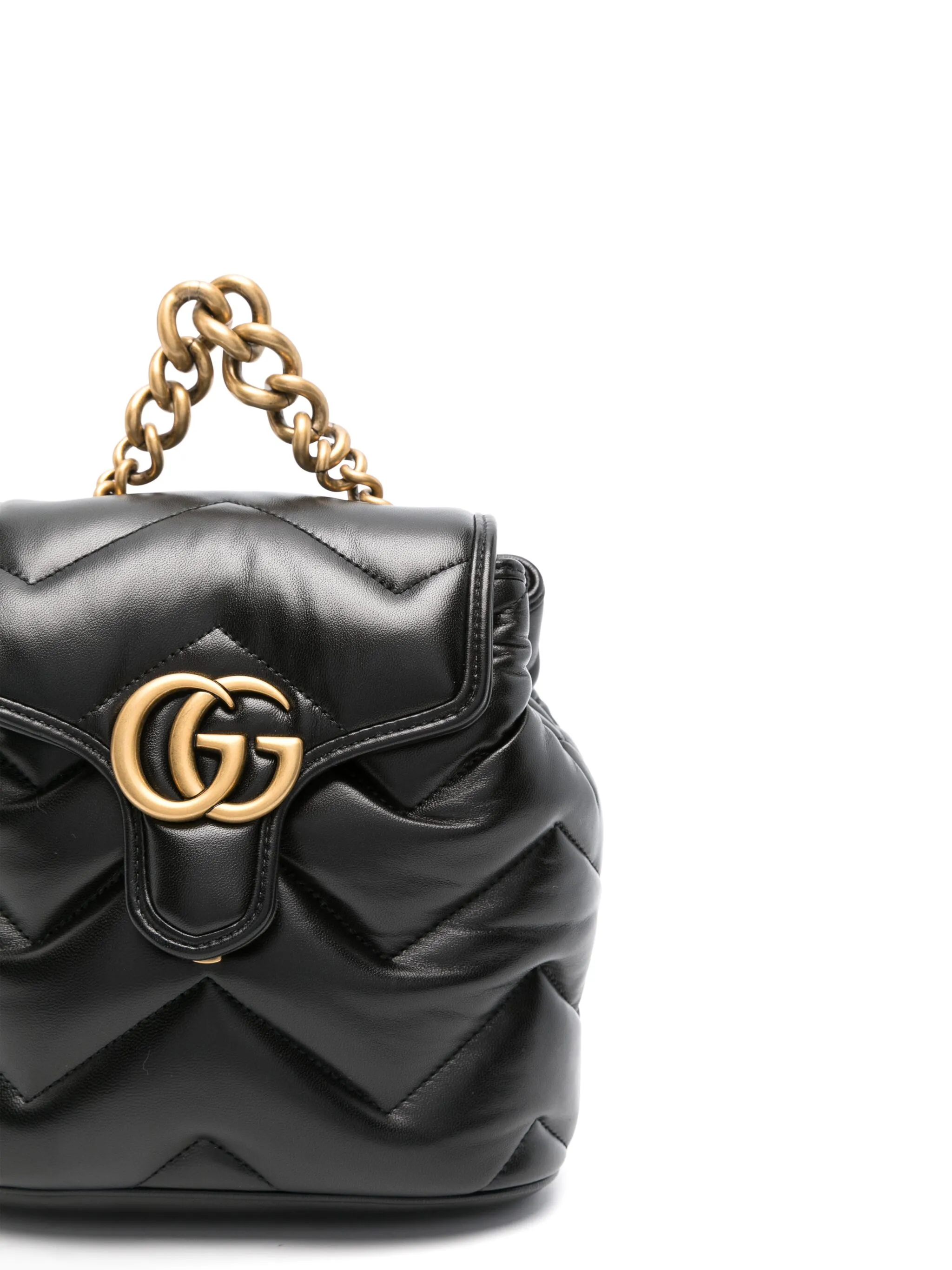 Рюкзак женский Gucci GG Marmont натуральная кожа, чёрный — фото 4