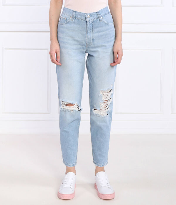 

Джинсы Mom длиной до щиколотки Boyfriend fit Calvin Klein Jeans, синий