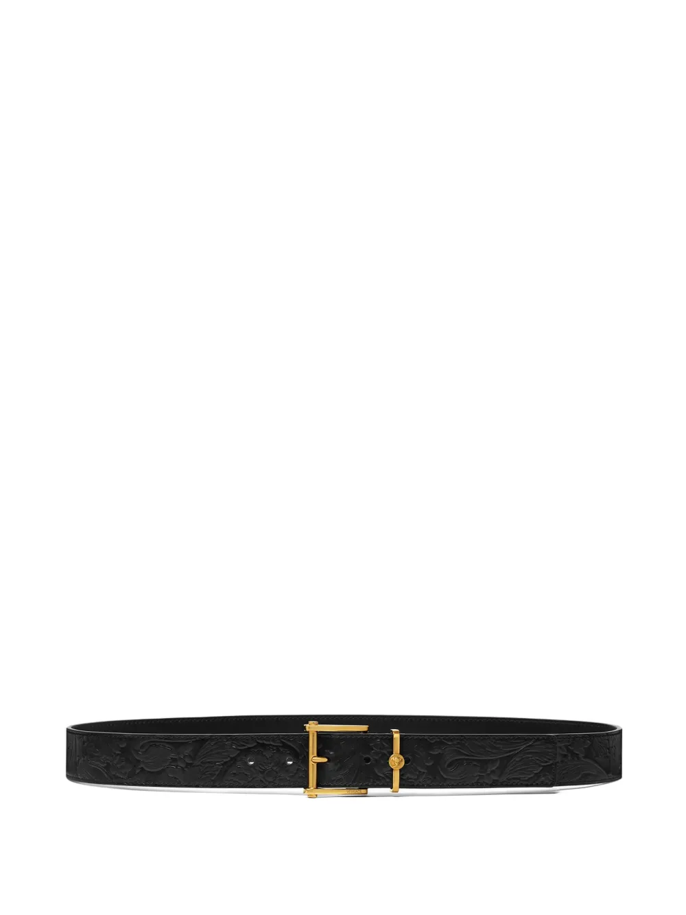 

Ремень с тиснением VERSACE, черный