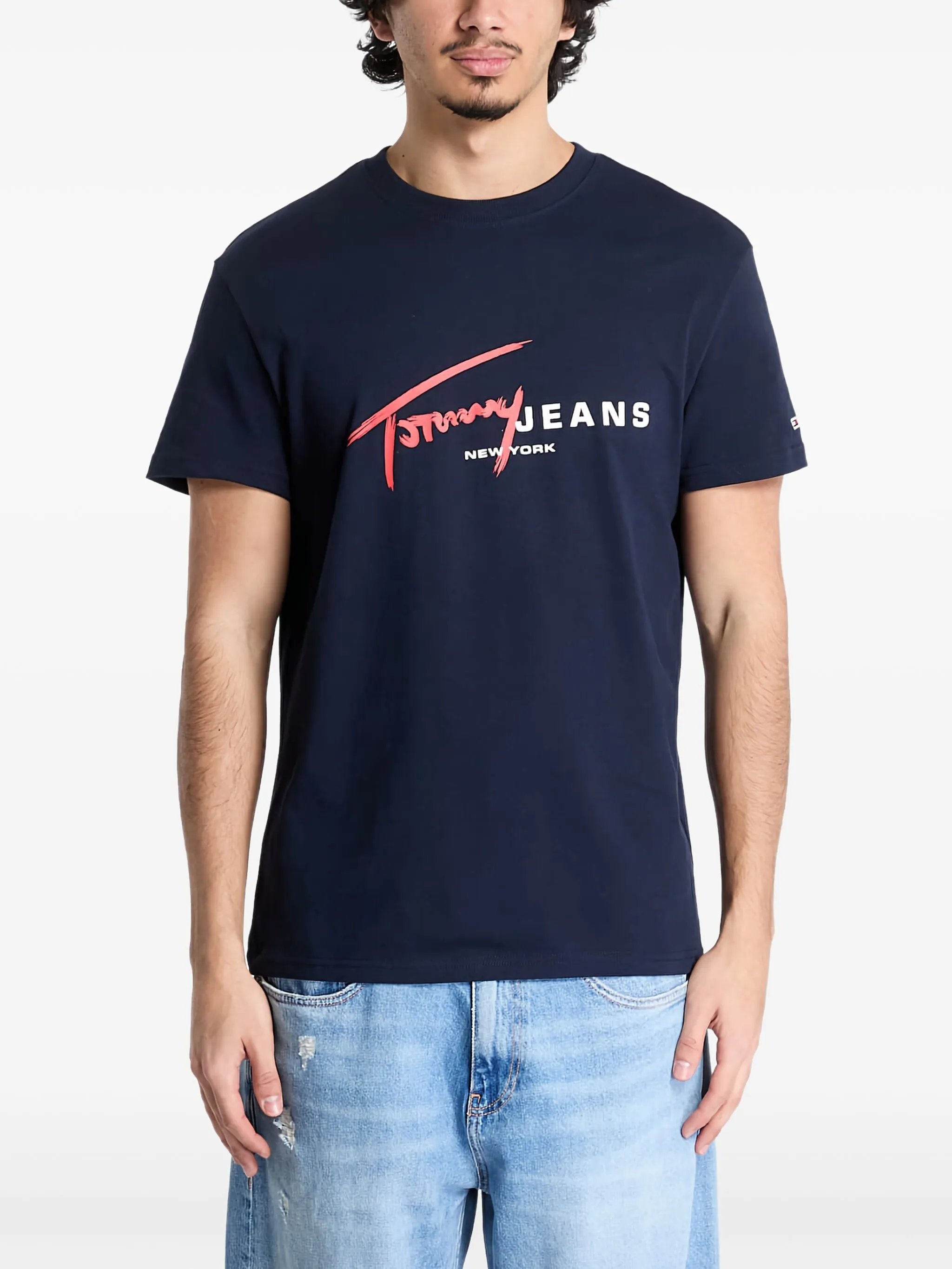 

Футболка с логотипом Tommy Hilfiger, синий