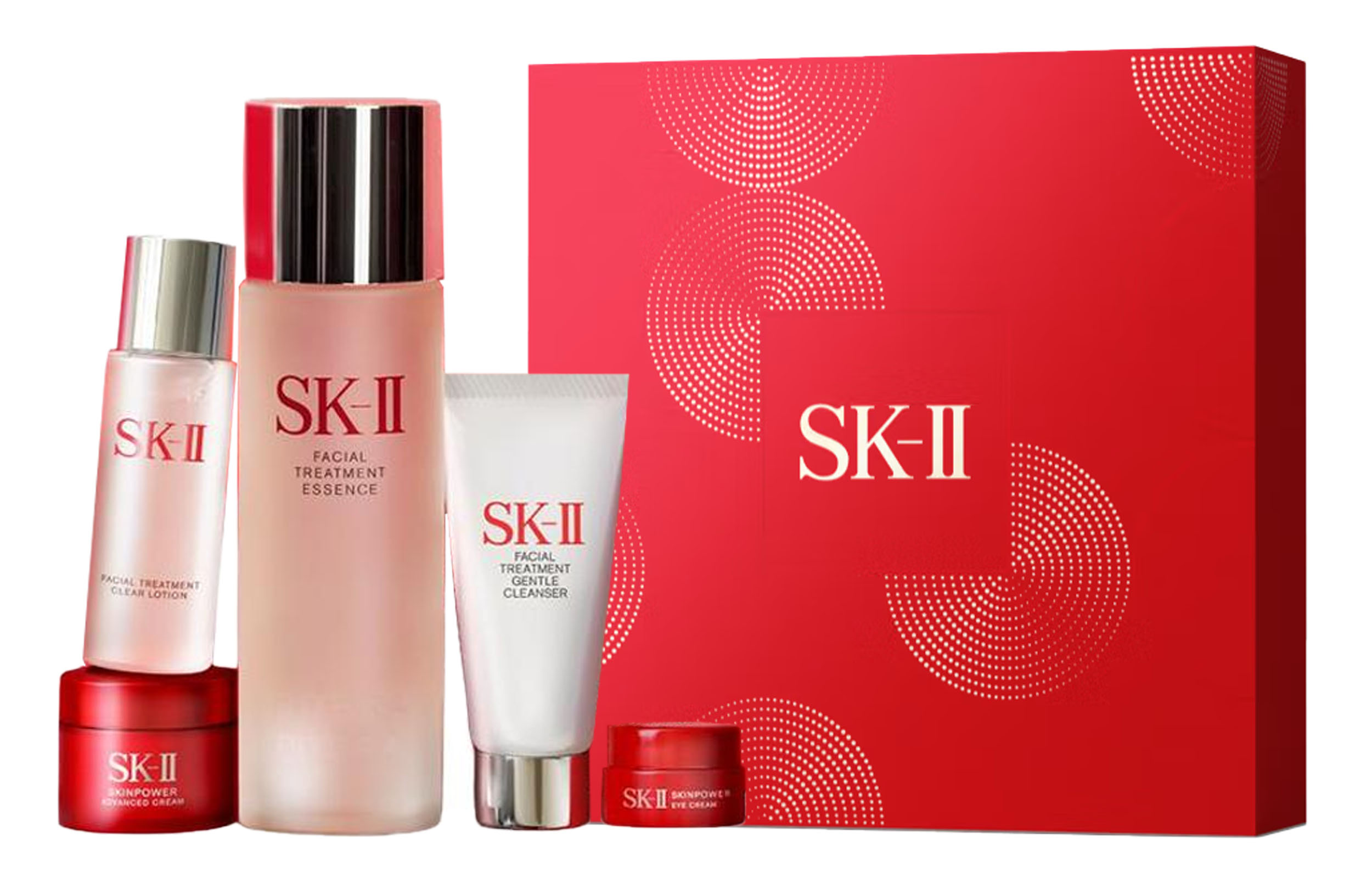 

SK II рождественский лимитированный набор: сыворотка, лосьон, уход за кожей, пять предметов, лифтинг, увлажнение, восстановление SK-II