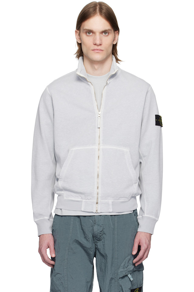 

Свитшот Mafilé с эффектом потертости Stone Island, серый