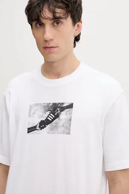 Футболка с фотопритом Adidas Originals, белый — фото 4