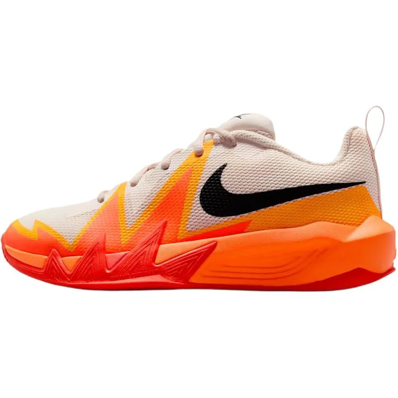 Nike Дышащие низкие детские баскетбольные кроссовки бежево-оранжевые unisex