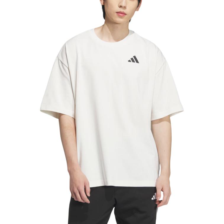 Футболка баскетбольная ss25 intercon t shirt unisex Adidas, белый — фото 3
