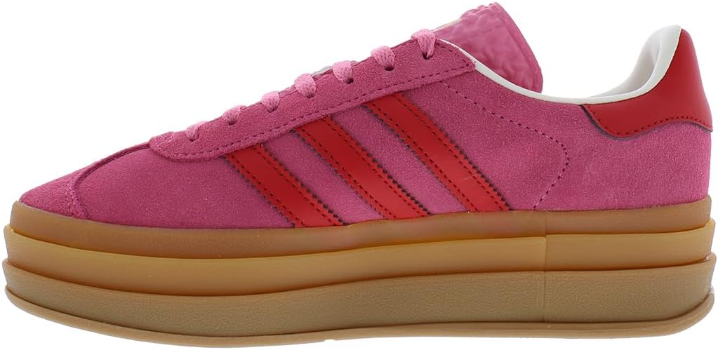 Детские кроссовки adidas Gazelle Bold, красный/розовый — фото 4