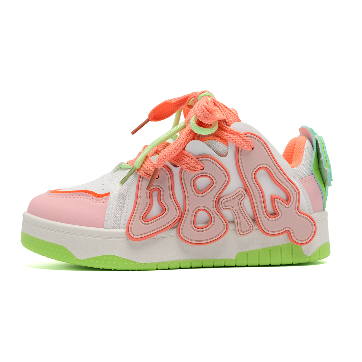 

OAOQ Амортизирующие износостойкие легкие дышащие увеличивающие рост низкие скейтбордские кроссовки унисекс молочно-томатные, цвет Milk Tomato