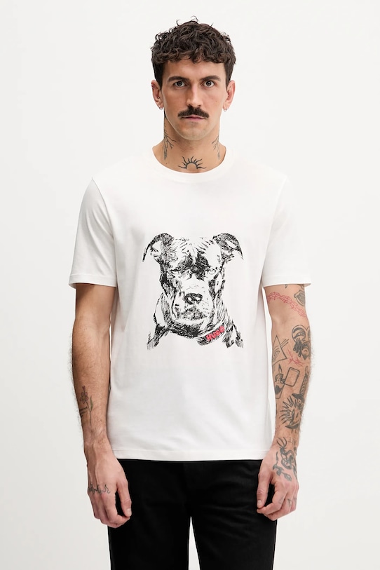 

Хлопковая футболка dubrox HUGO, белый