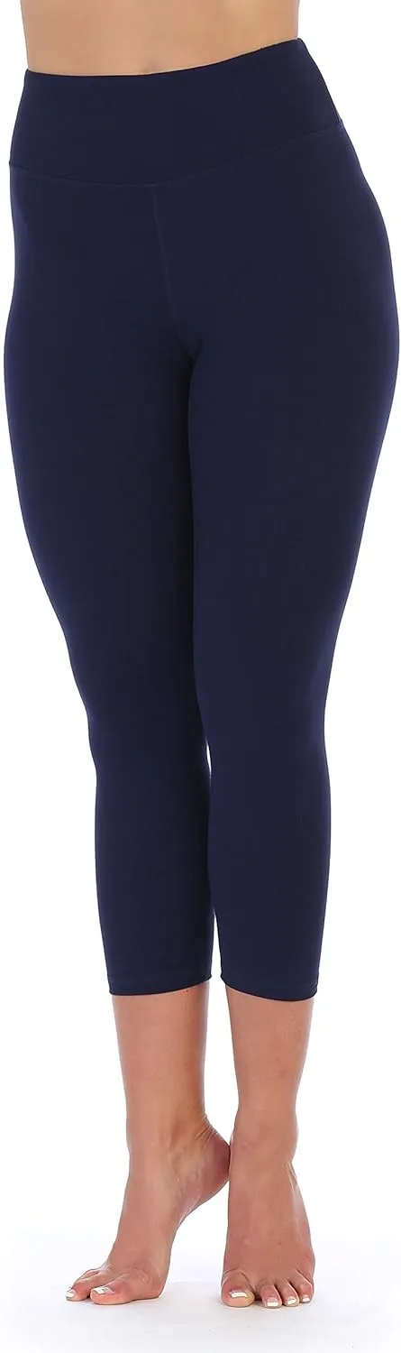 

Женские компрессионные леггинсы капри с высокой талией LG100 American Fitness Couture