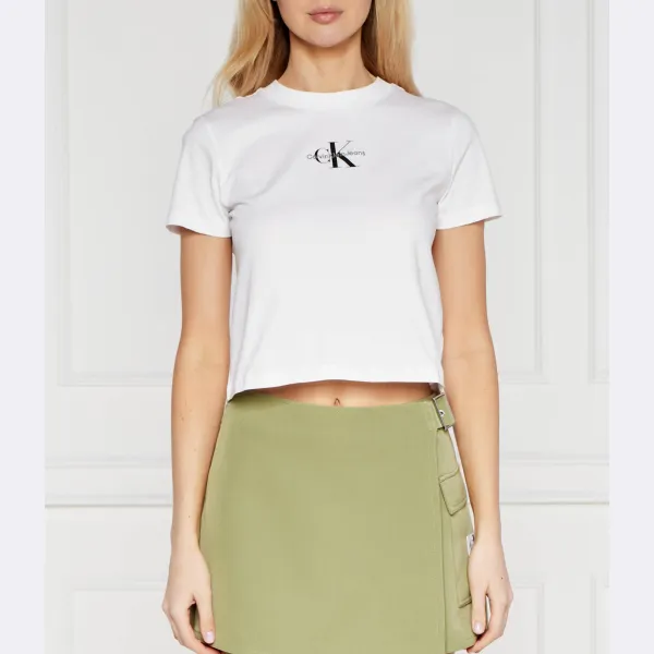 

Укороченная футболка Calvin Klein, белый