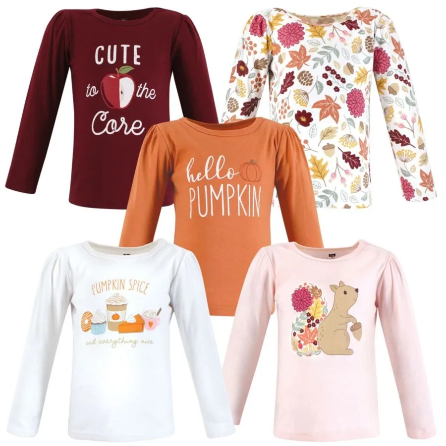 Футболки с длинным рукавом Hudson Baby, Fall Pumpkin Spice