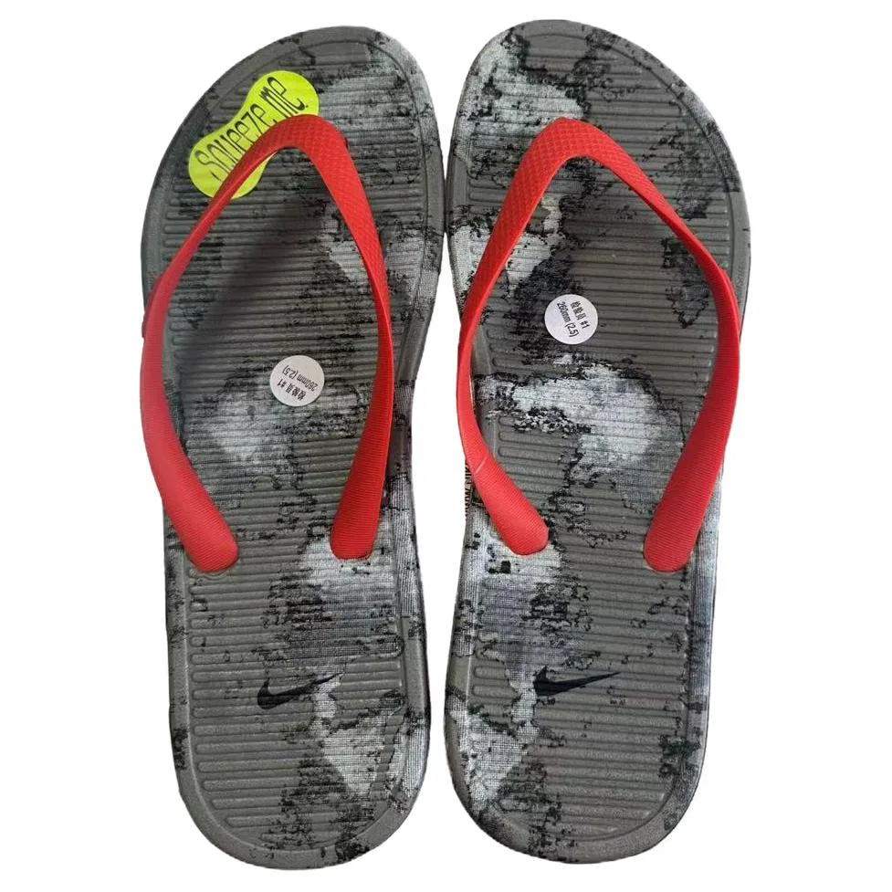 Шлепанцы Nike Solarsoft Thong 2 серо-красные — фото 4