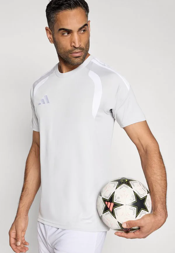 Спортивная футболка лиги tiro26 Adidas Performance, Team Light Grey/White — фото 4