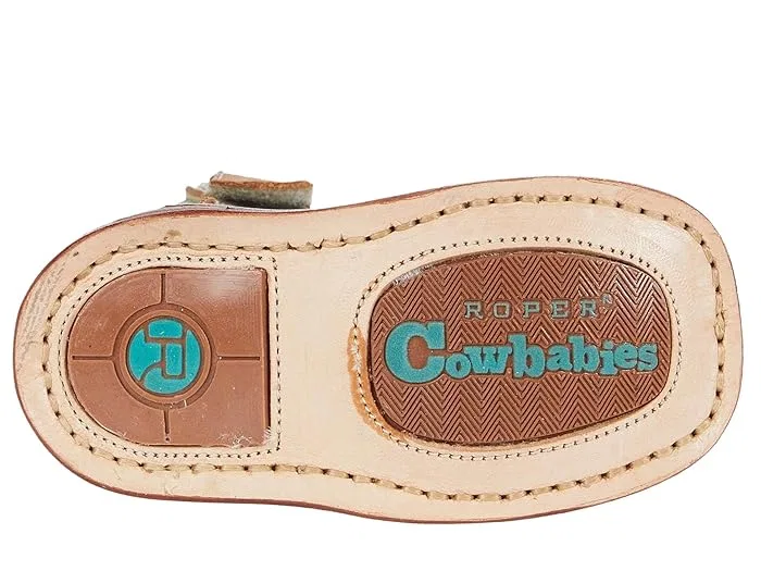 Ботинки ковбойские Cowbaby Prickly Roper Kids, Tan Nubuck Vamp/Cactus Shaft — фото 4