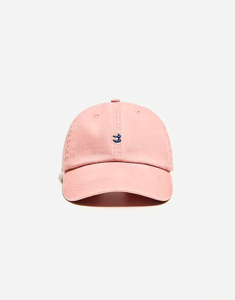 

Вышитая кепка Bershka розового цвета