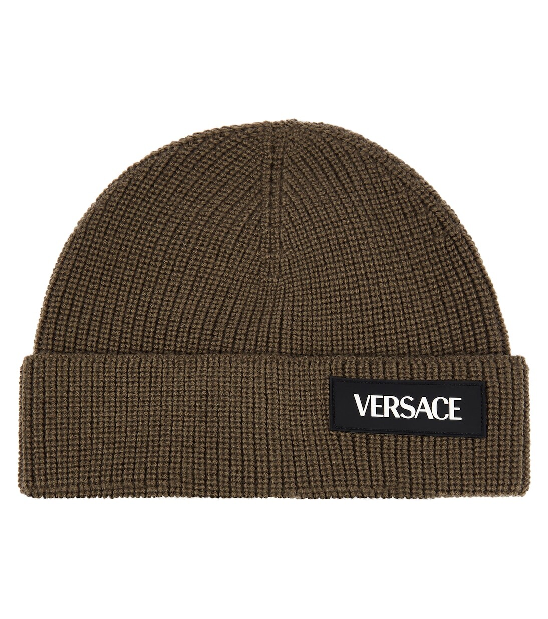 

Шерстяная шапка с логотипом Versace Kids, зеленый