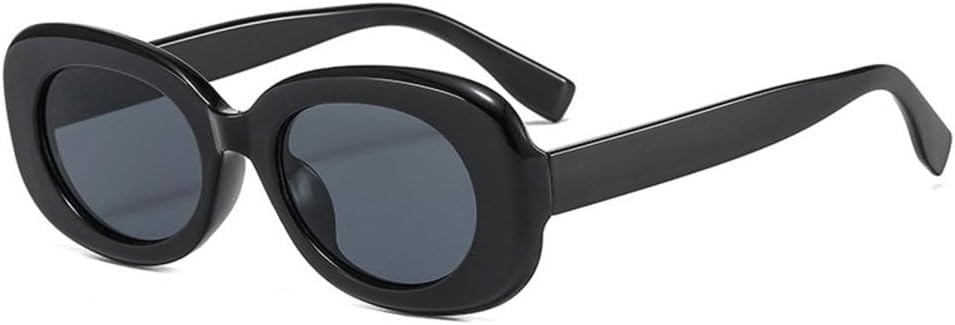 

Женские солнцезащитные очки LVTFCO в стиле ретро, ​​овальные, модные, зелено-оранжевые, с защитой от УФ-излучения UV400; мужские солнцезащитные очки с градиентным покрытием, Black Gray