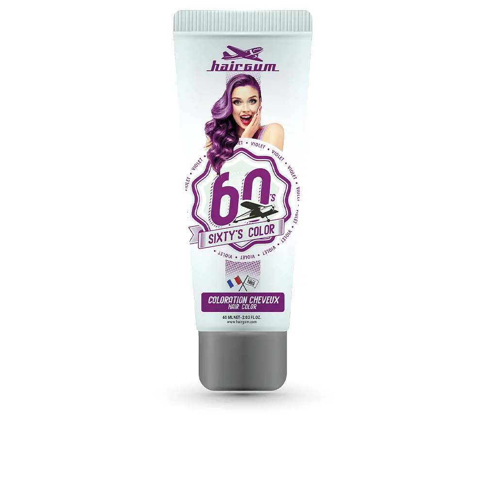 

Краска для волос sixty’s color hair color Hairgum, цвет violet, 60 мл.