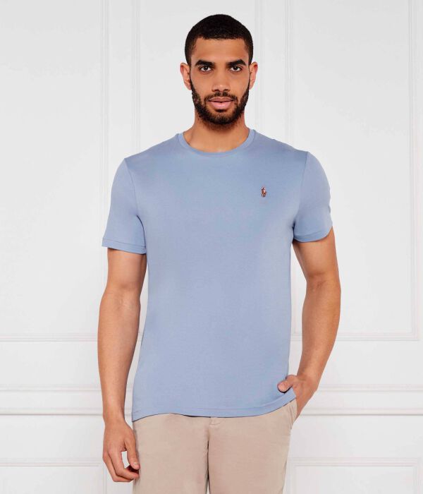 

Футболки Custom slim fit Polo Ralph Lauren, синий