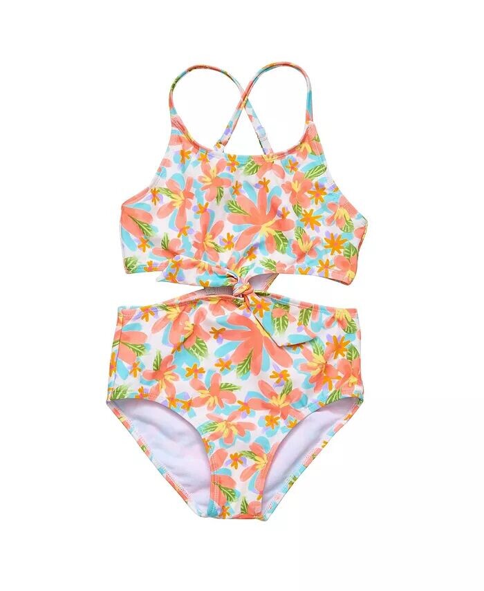 

Купальник Hawaiian Luau Sustainable Cut Out для малышей и девочек Snapper Rock