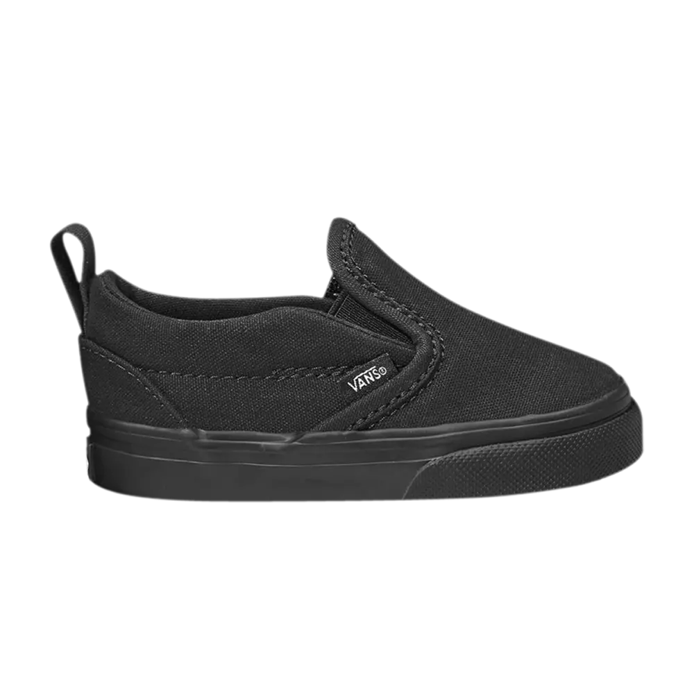 Слипоны V для малышей Vans, черный