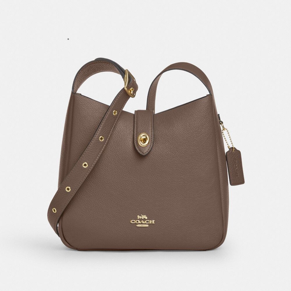 

Сумка-трансформер Hadley Crossbody COACH, цвет gold/dark stone