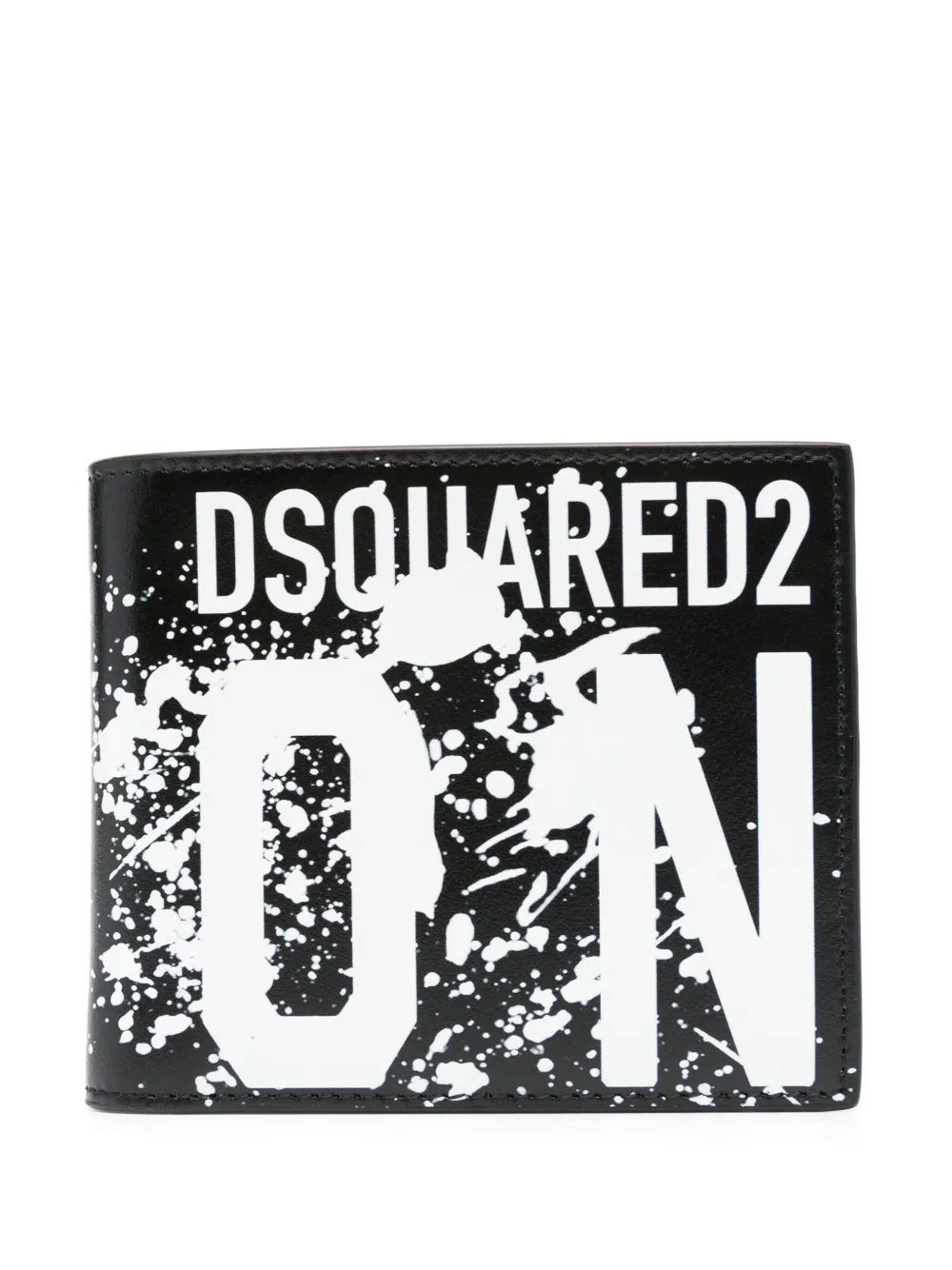 

Кошелек Icon с тисненым логотипом DSQUARED2, черный
