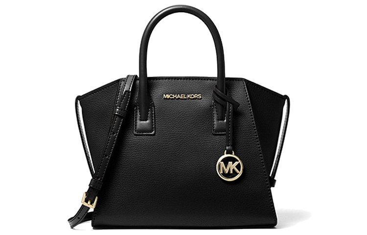 

MICHAEL KORS Сумка-кошелек Avril из коровьей кожи с ушками, сумка через плечо, маленькая, женская, черного цвета