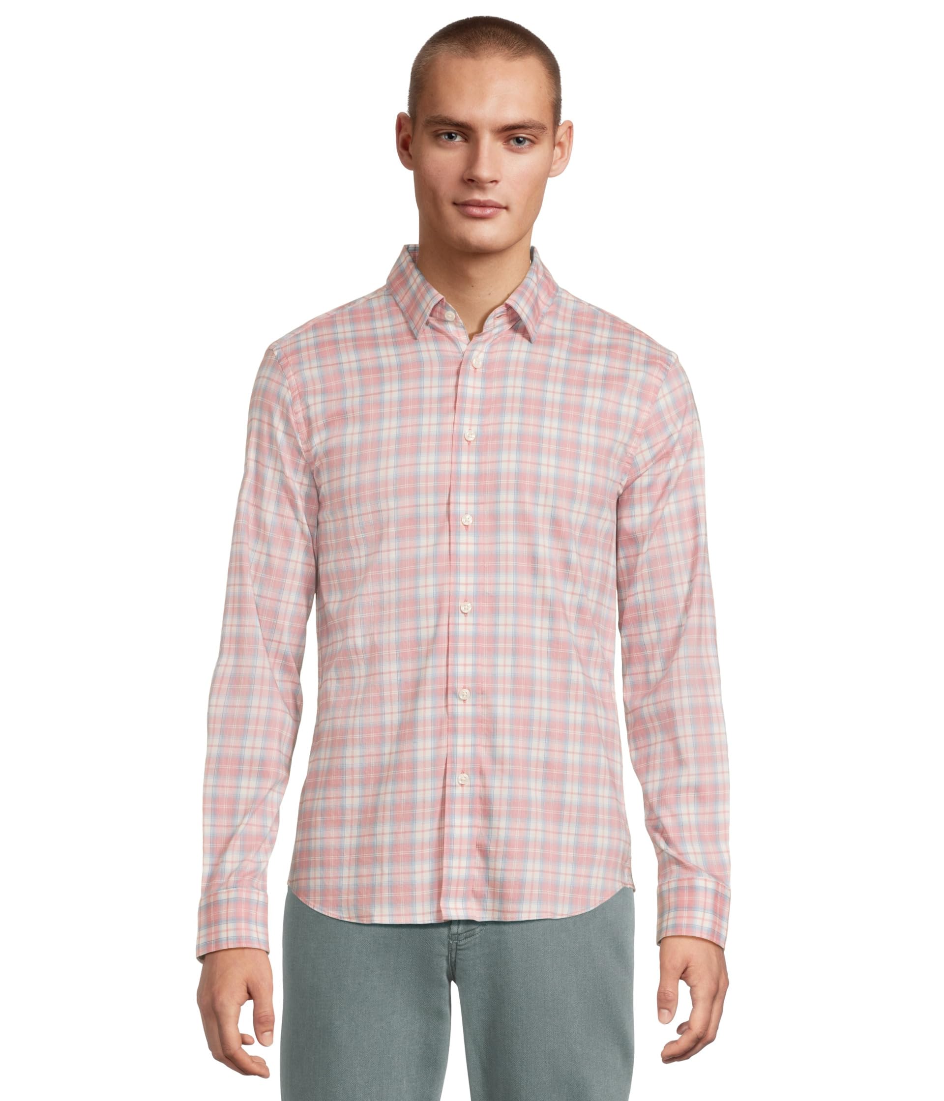 

Футболка Faherty The Movement Shirt, цвет Rose Valley Plaid