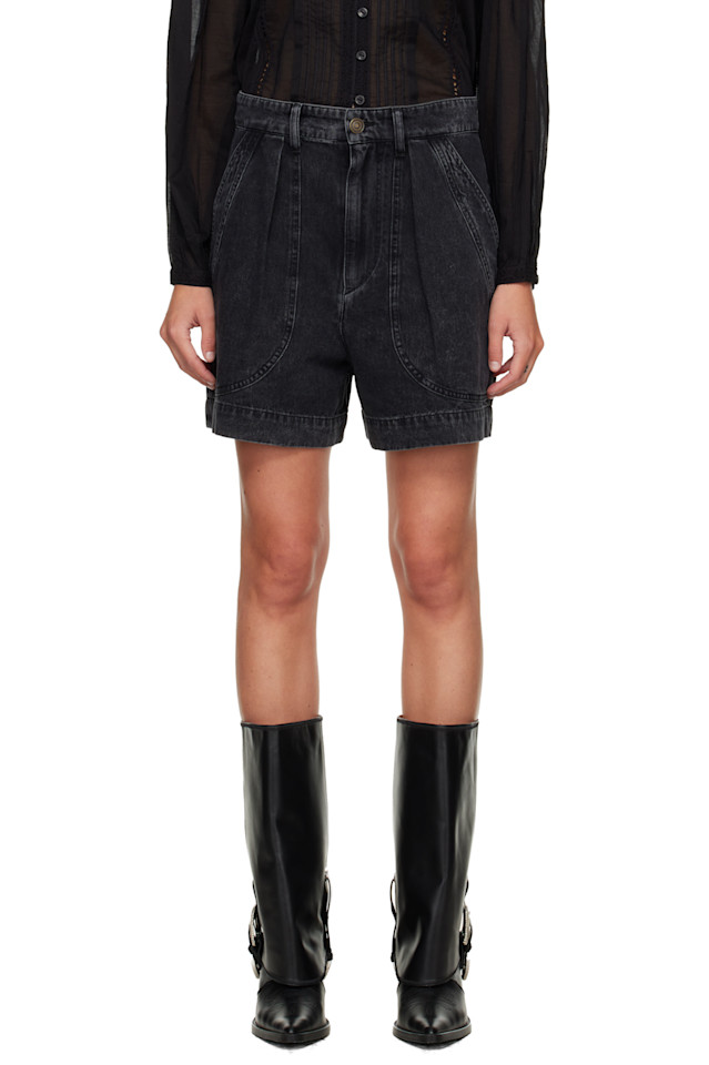 

Isabel Marant Etoile Черные джинсовые шорты Black noemia