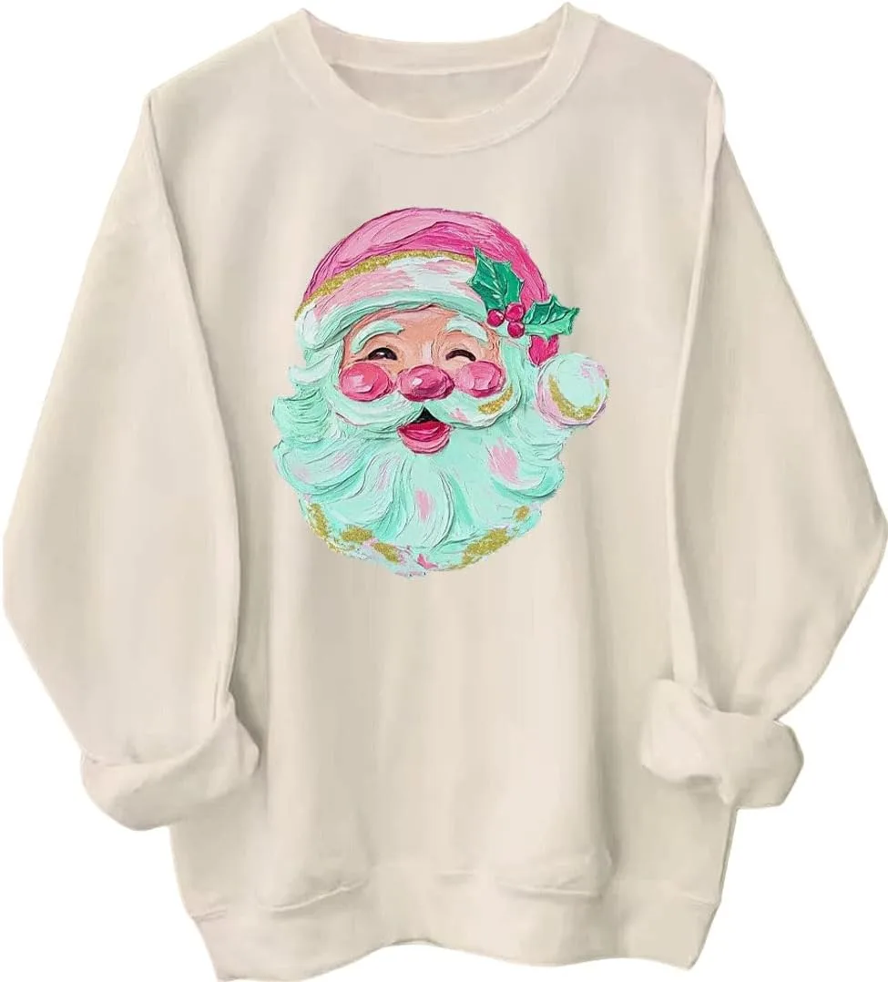 

Толстовка с принтом Санта Клаус в стиле винтаж Batclock