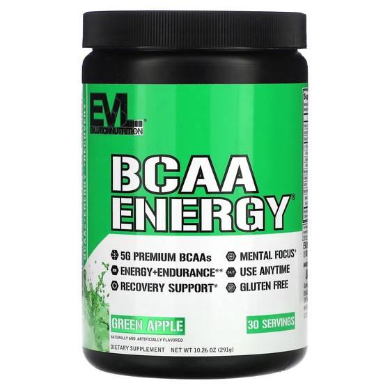 

Добавка EVLution Nutrition BCAA Energy, зеленое яблоко