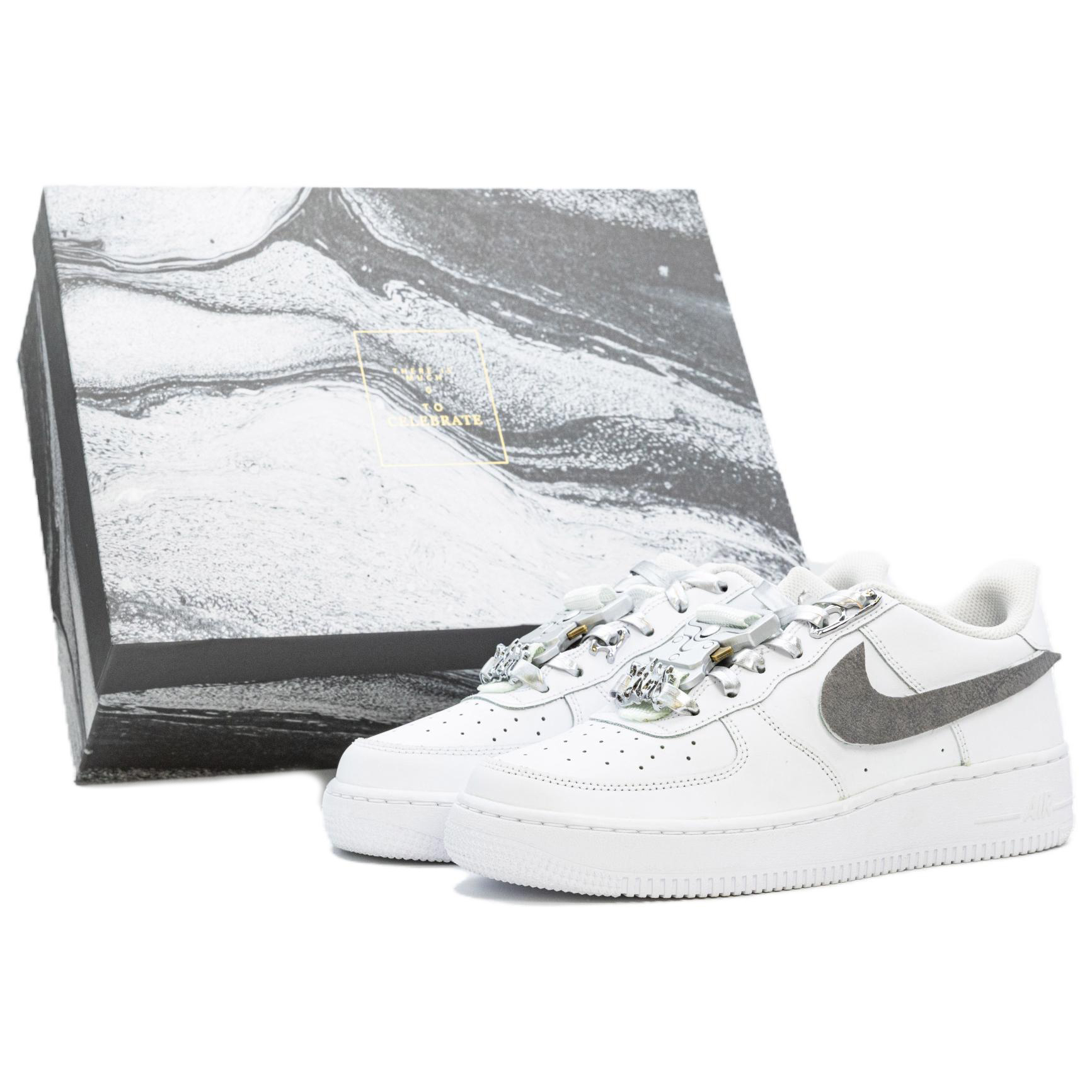 

Nike Кроссовки Air Force 1 с низким верхом для скейтборда, противоскользящие, износостойкие, мужские, белые