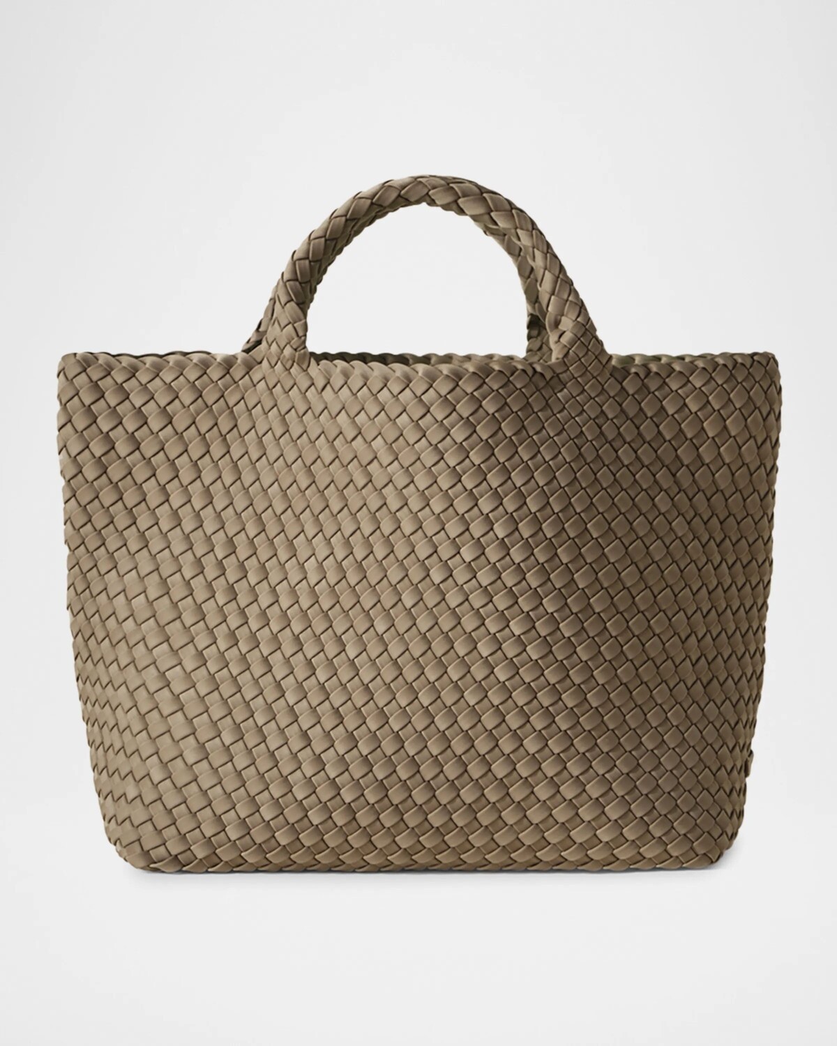

Большая тканая большая сумка St. Barths Naghedi, цвет Cashmere