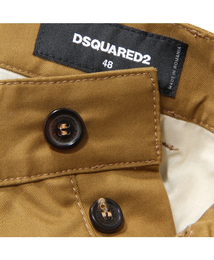 Морские шорты цвета хаки/джинсовая ткань Dsquared2, зеленый — фото 4