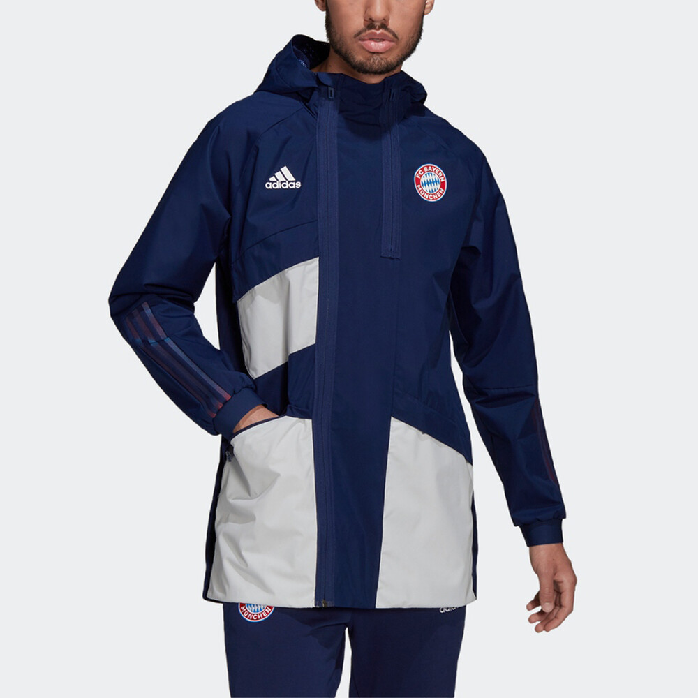Куртка Бавария Мюнхен Мужская Темно-Синяя Adidas, темно-синий — фото 2