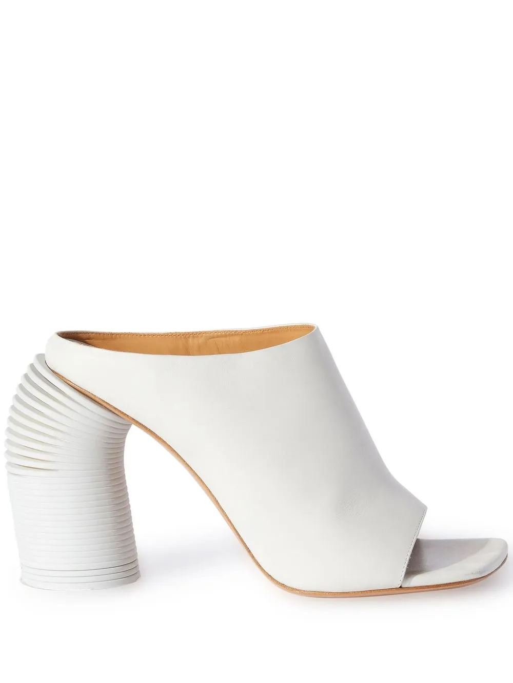 Мюли на высоком каблуке OFF-WHITE, белый