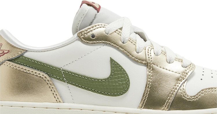 Кроссовки Air Jordan 1 Retro Low OG GS 'Year of the Dragon', золотой — фото 2