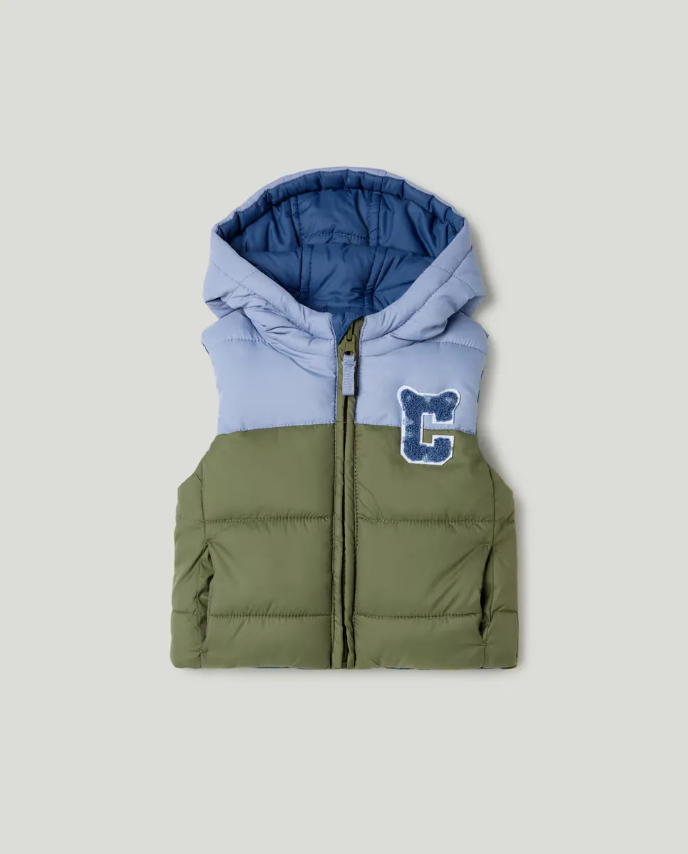 

Двусторонний жилет для мальчика Baby El Corte Inglés, цвет 510 Verde Claro