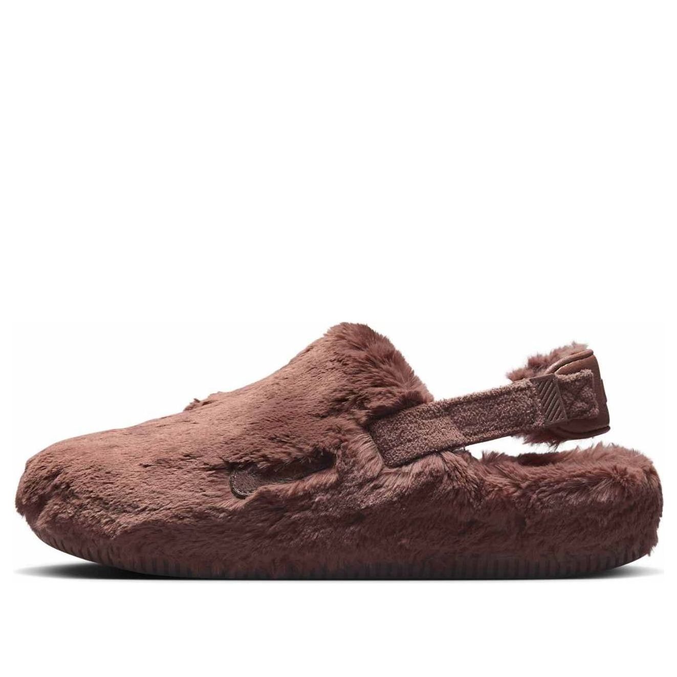 

(WMNS) Nike Calm Mule SE 'Mirk Brown Fur'