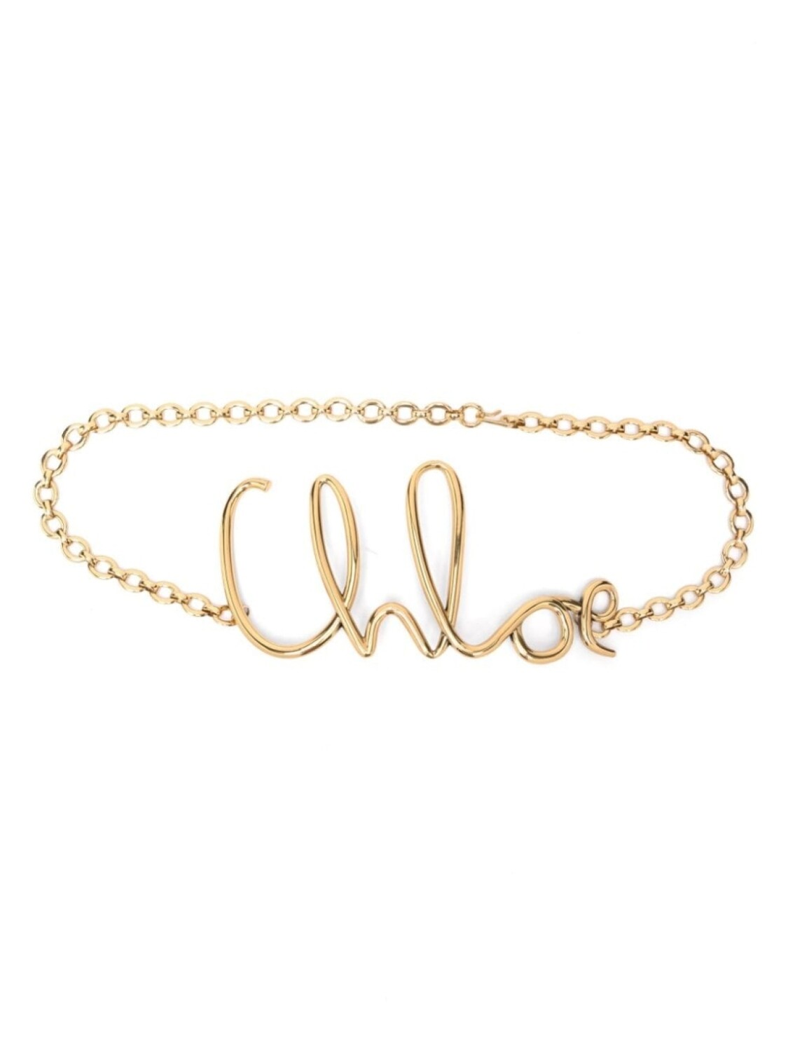 

Ремень с логотипом Chloé, золотой