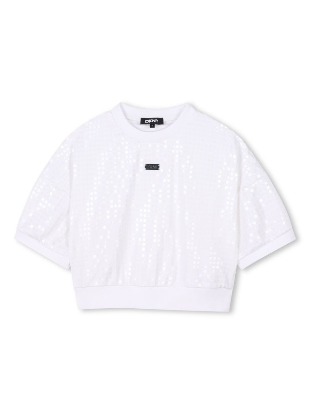 

Dkny Kids толстовка с пайетками, белый