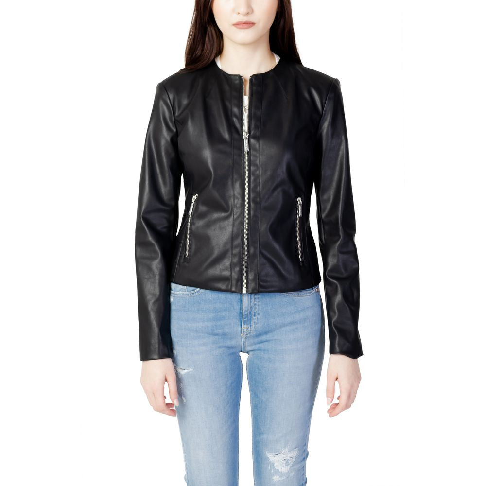 

Куртки и женские пальто из полиэстера Armani Exchange, черный