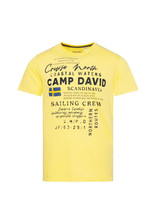 

Футболка с коротким рукавом Cruise North Camp David, желтый
