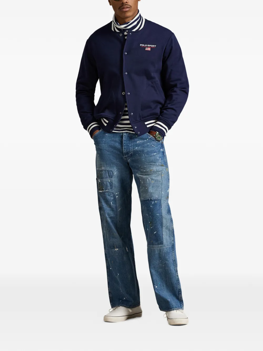 Флисовая куртка Polo Sport Polo Ralph Lauren, синий — фото 2