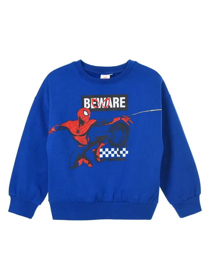 Свитшот с принтом Spiderman, синий