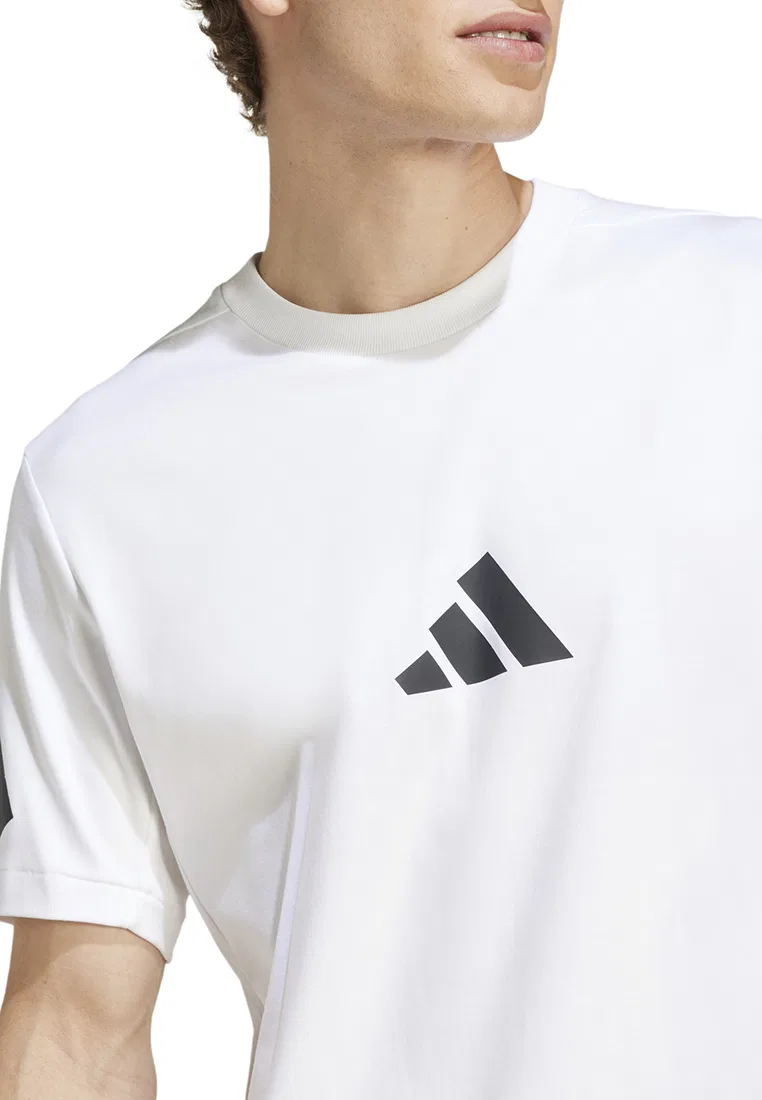 Футболка с коротким рукавом Z.N.E., adidas, белый — фото 3